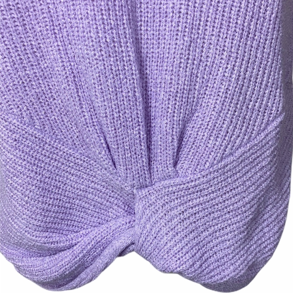 TU-Marled lavender twist front sleeveless sweater - Picture 4 of 6